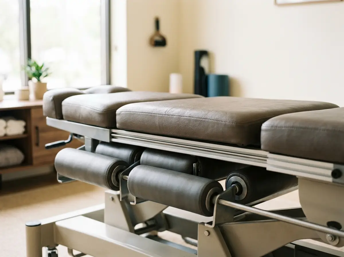 Intersegmental traction table supporting gentle spinal motion