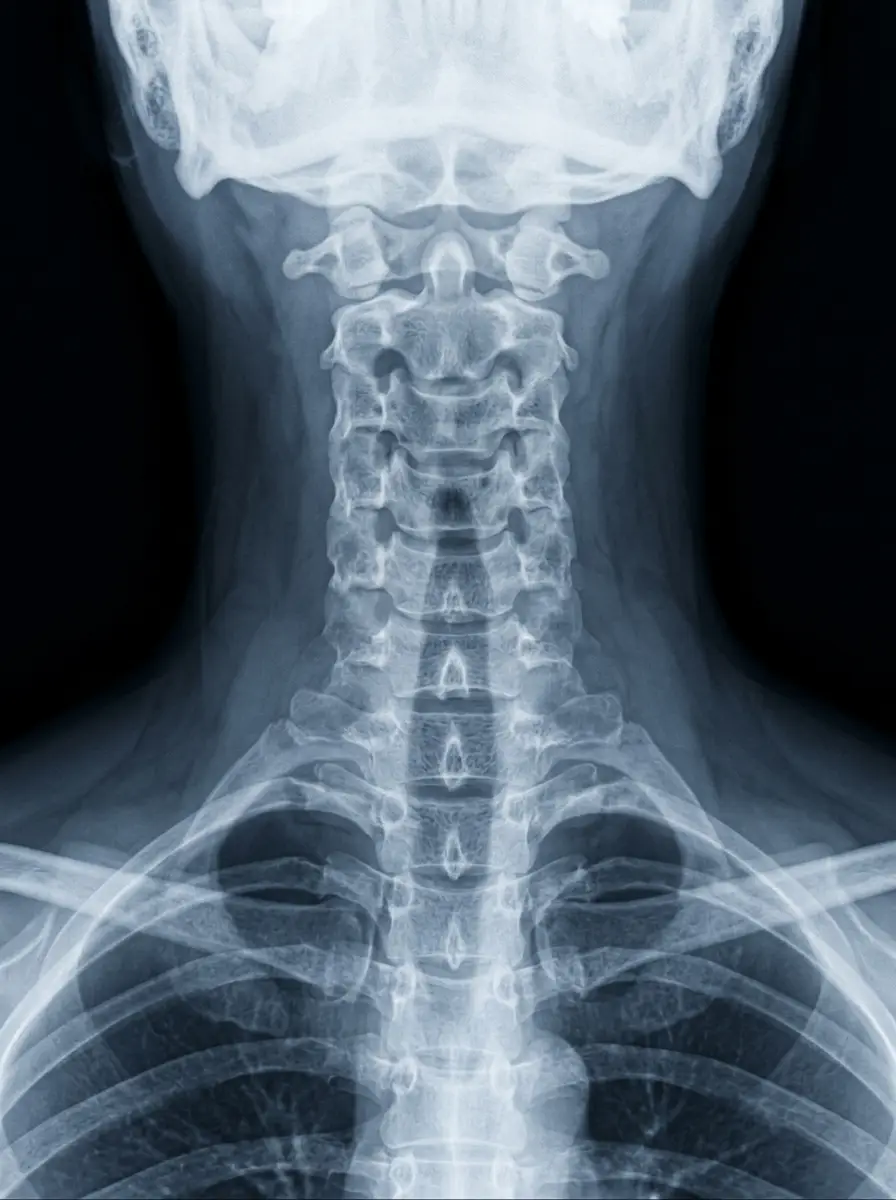 Digital X-ray of a cervical spine